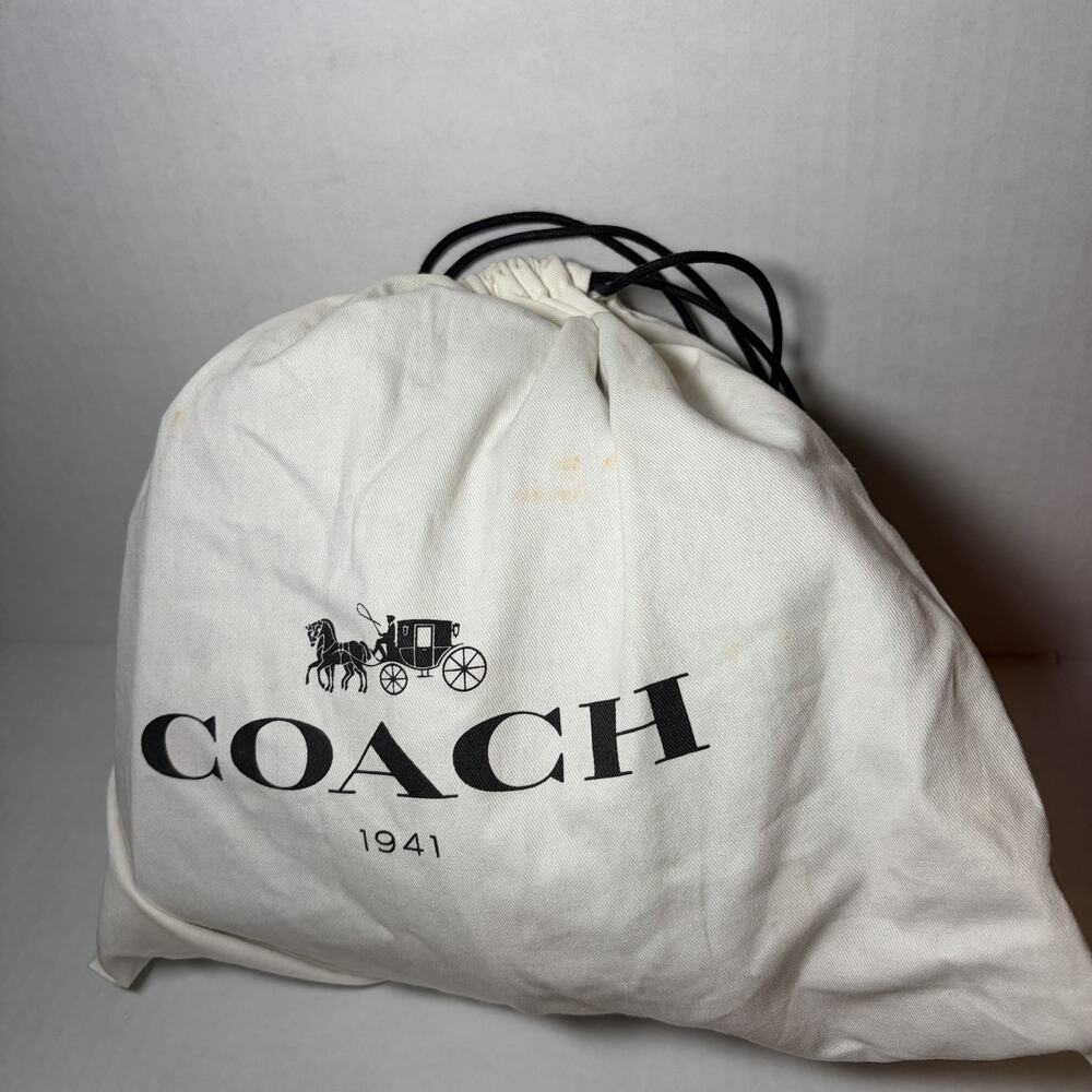 Coach Rogue 20 Black Glovetanned Leather Satchel Top Handle W/ Tags & Dust Bag - Picture 14 of 14
